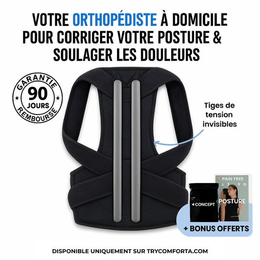 Comforta RodPosture™ 1.0 – Correcteur de Posture Nouvelle Génération