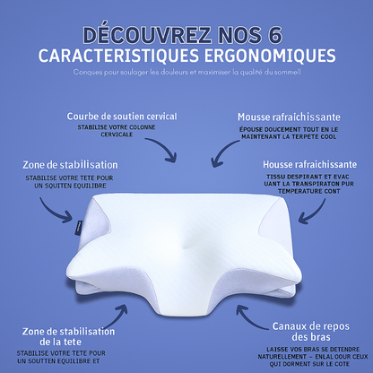 Oreiller Comforta® Relief – Confort et Alignement Parfaits