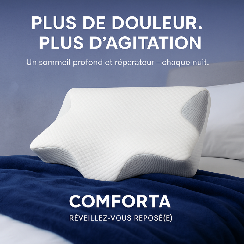 Oreiller Comforta® Relief – Confort et Alignement Parfaits
